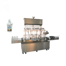 Full automatic straight linear plastic oil bottle capping liquid filling machine